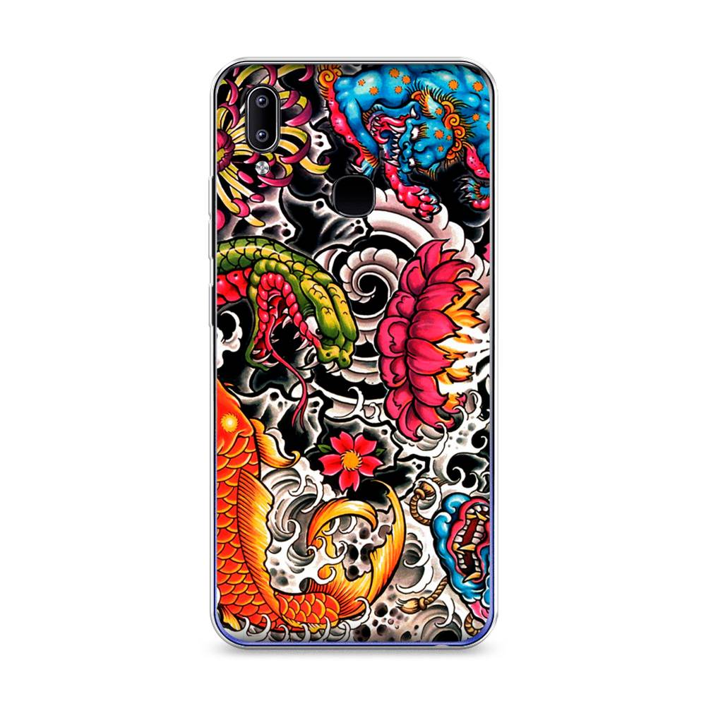 

Чехол для Vivo Y93/Y93 lite "Японское искусство", Красный;оранжевый;голубой, 262950-4