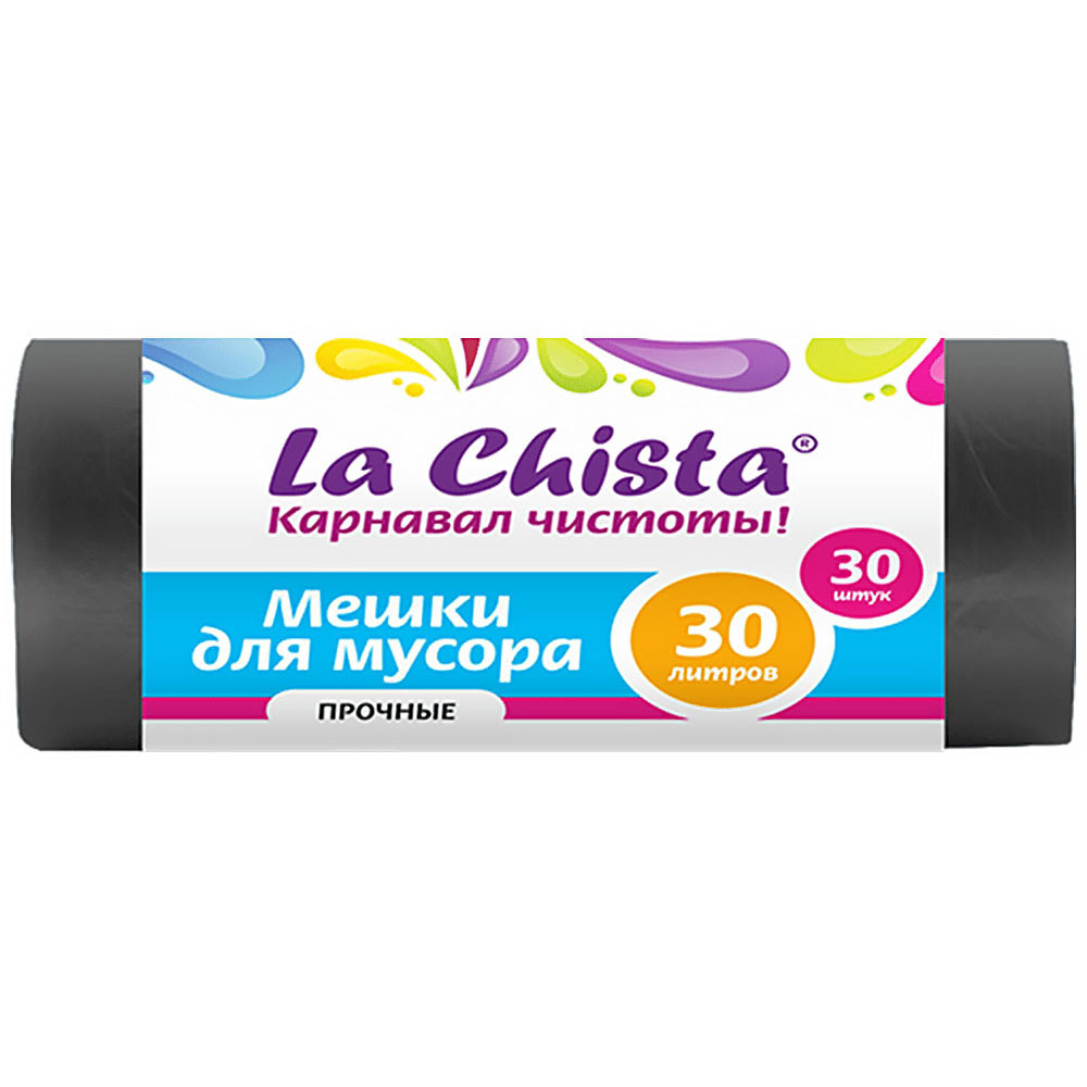 Мешки для мусора La Chista прочные 30 л 30 штук