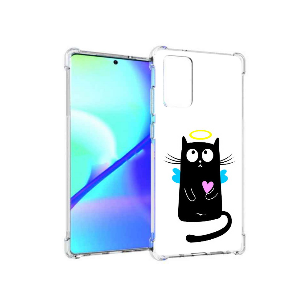 

Чехол MyPads Tocco для Samsung Galaxy Note 20 Кот ангелок (PT152536.527.96), Прозрачный, Tocco