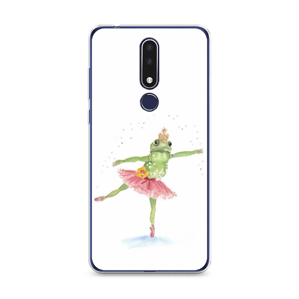 

Чехол на Nokia 3.1 Plus "Лягушка-балерина", Зеленый, 122850-4