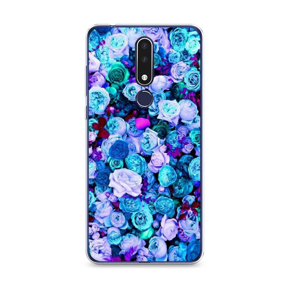 

Чехол на Nokia 3.1 Plus "Цветочный ковер", Фиолетовый, 122850-2