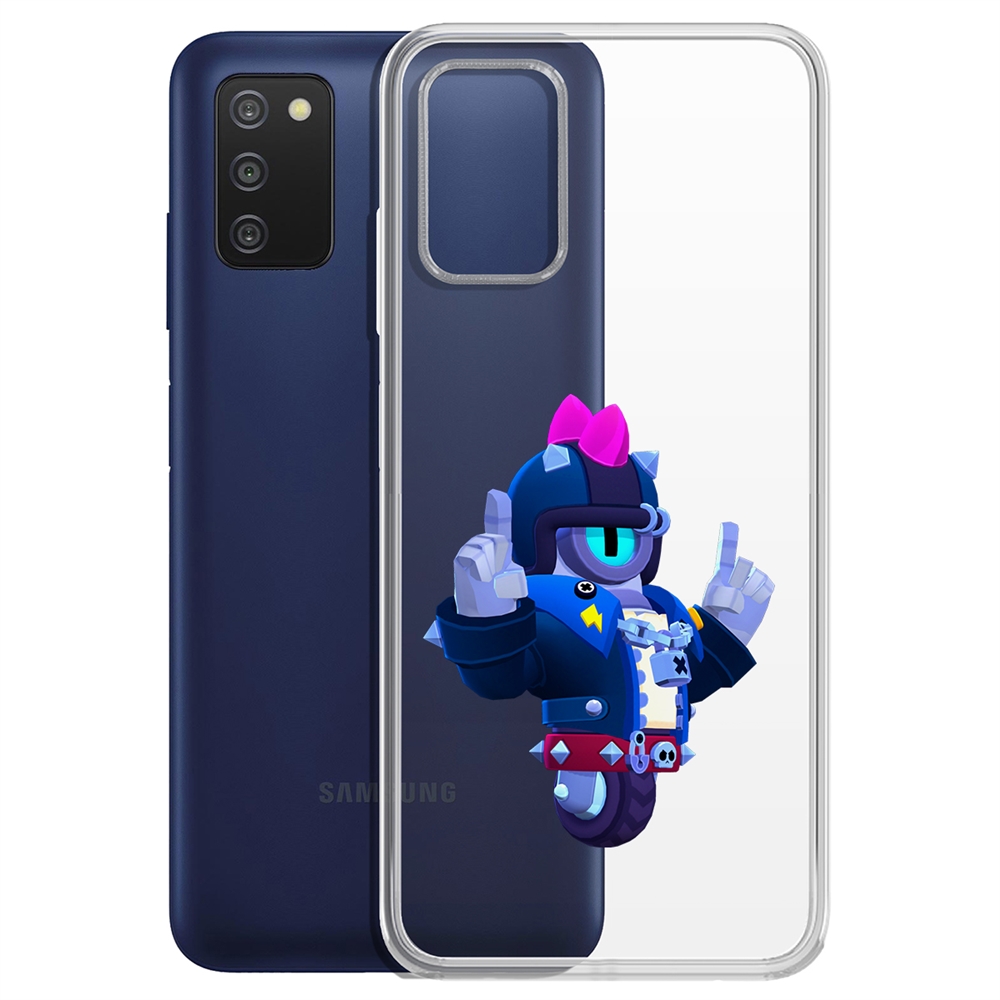 

Чехол-накладка Brawl Stars-Дикий Сту для Samsung Galaxy A03s (A037), Прозрачный