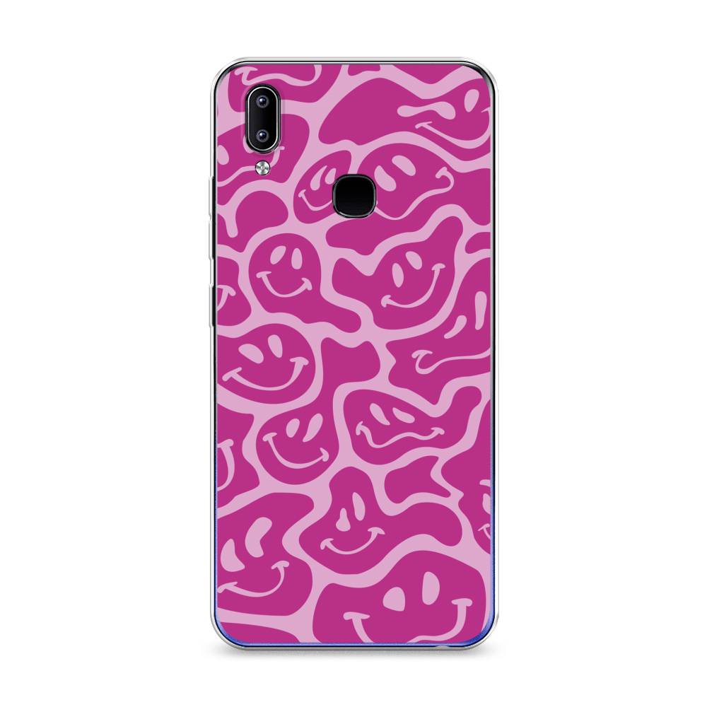 

Чехол для Vivo Y93/Y93 lite "Расплывчатые смайлики розовые", Фиолетовый, 262950-6