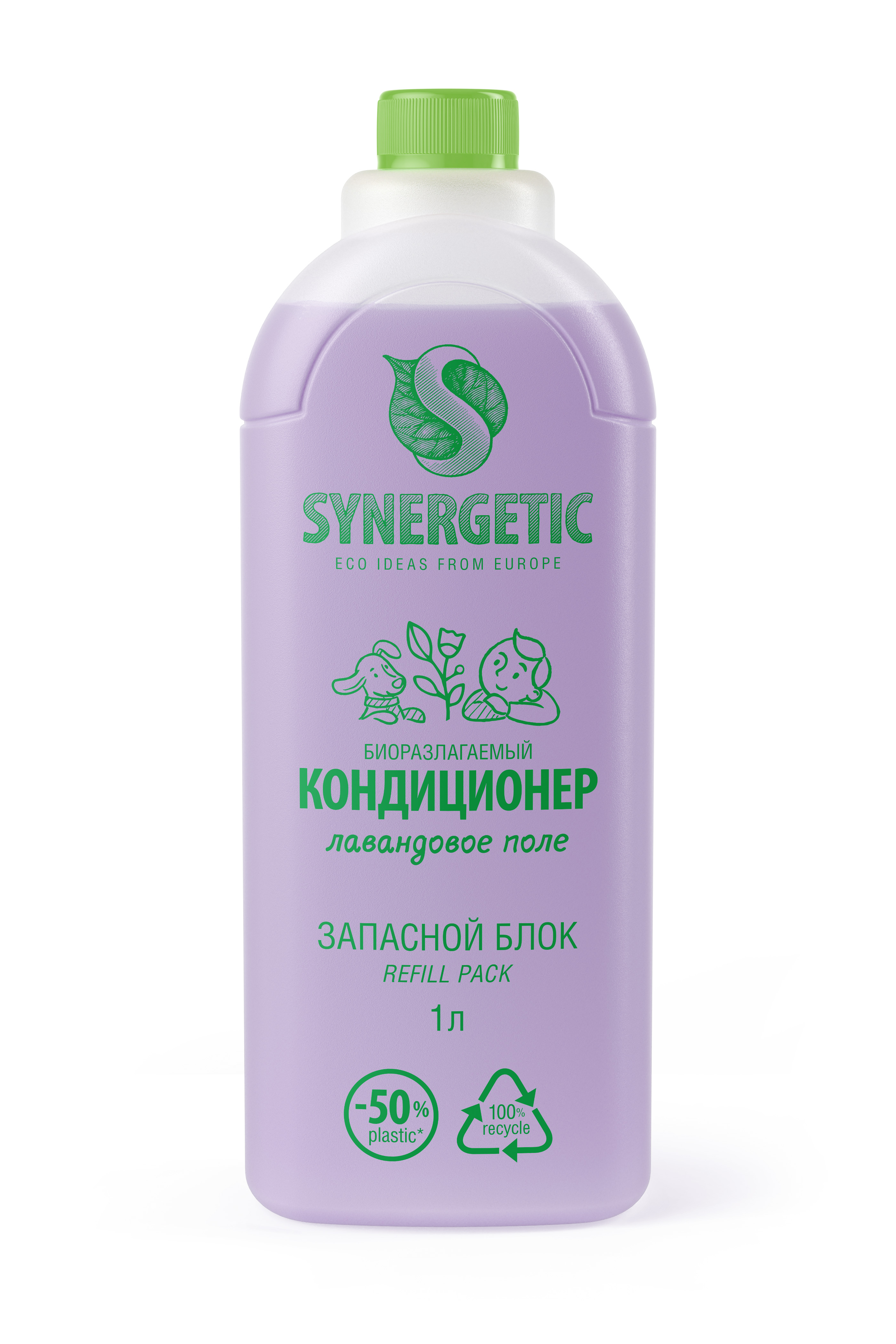 фото Запасной блок кондиционера для белья synergetic лавандовое поле 1л