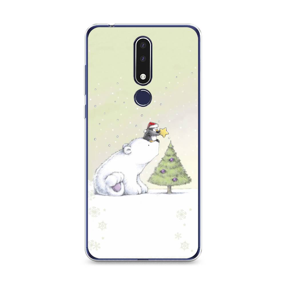 

Чехол на Nokia 3.1 Plus "Украшение елки", Белый;бежевый, 122850-5