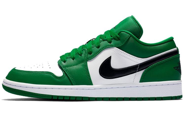 

Кеды унисекс Jordan Air Jordan 1 low зеленые 40.5 EU, Зеленый, Air Jordan 1 low