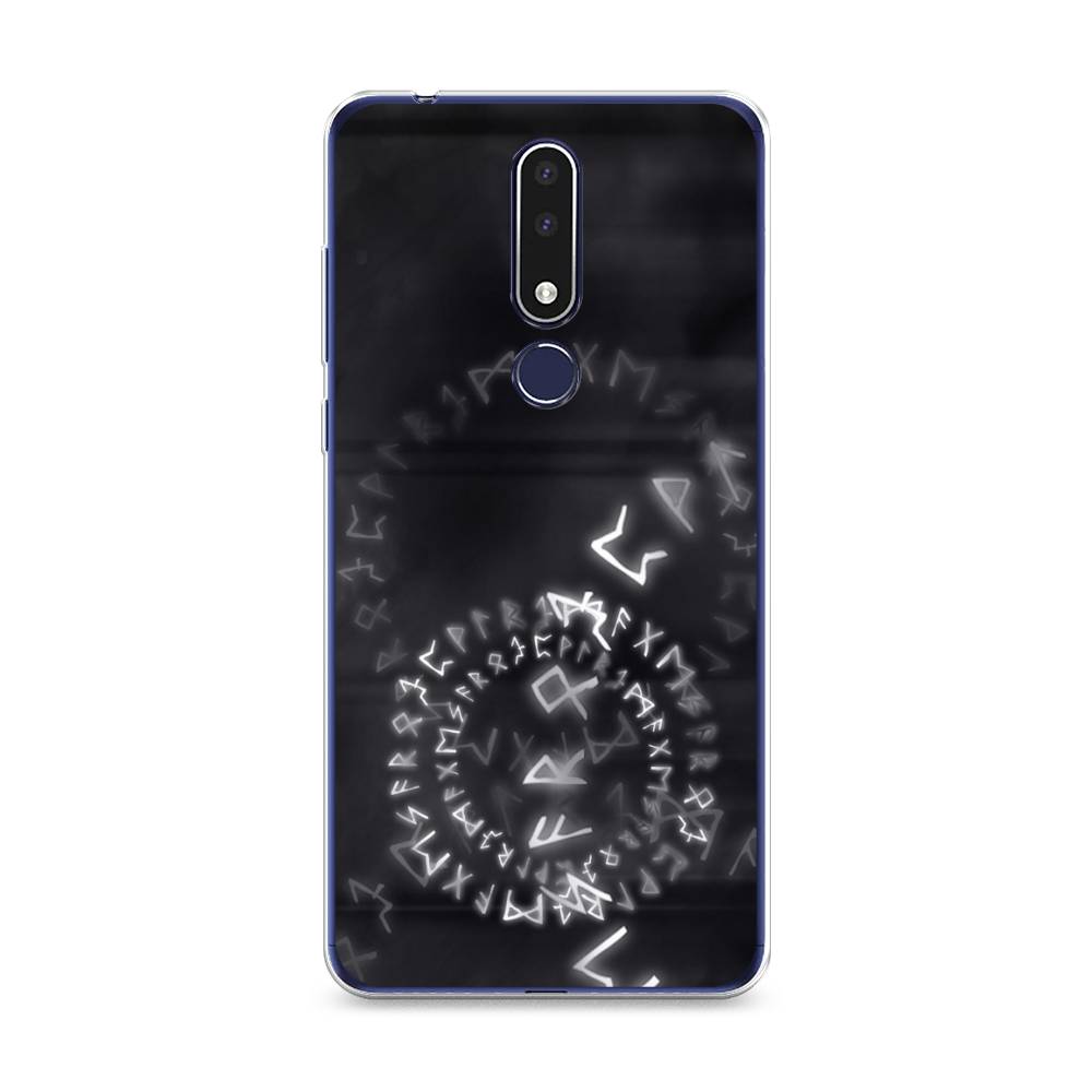 

Чехол на Nokia 3.1 Plus "Руны", Серый;черный, 122850-3