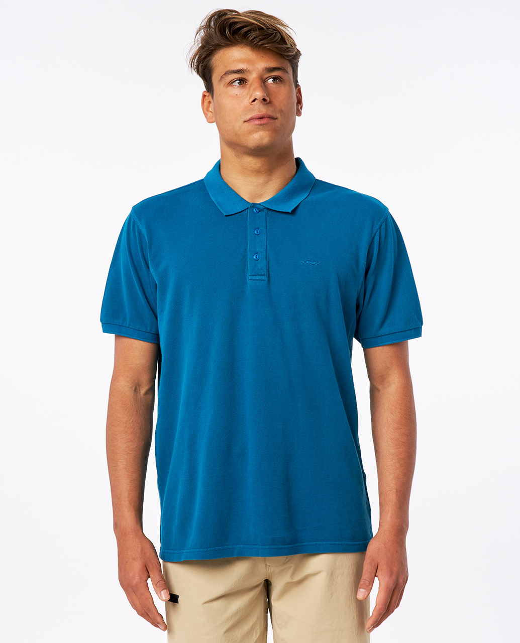 

Футболка мужская Rip Curl FADED POLO синяя XL, FADED POLO
