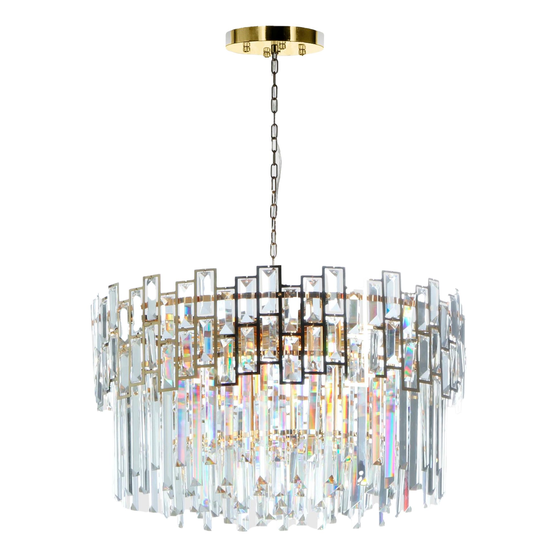 

Светильник потолочный Zoyi CRYSTAL ZY-8816HL-6 E14 золотисто-прозрачный