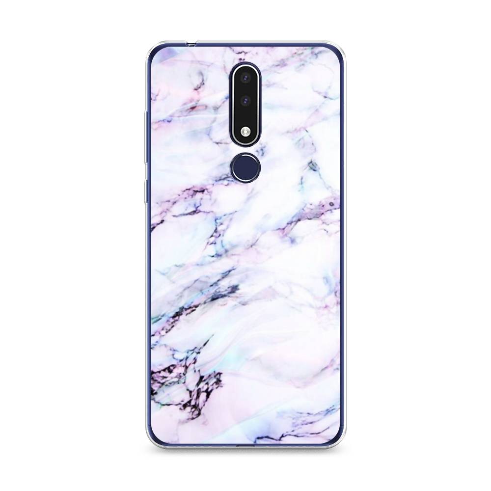 

Чехол на Nokia 3.1 Plus "Радужный мрамор", Серый;фиолетовый, 122850-3