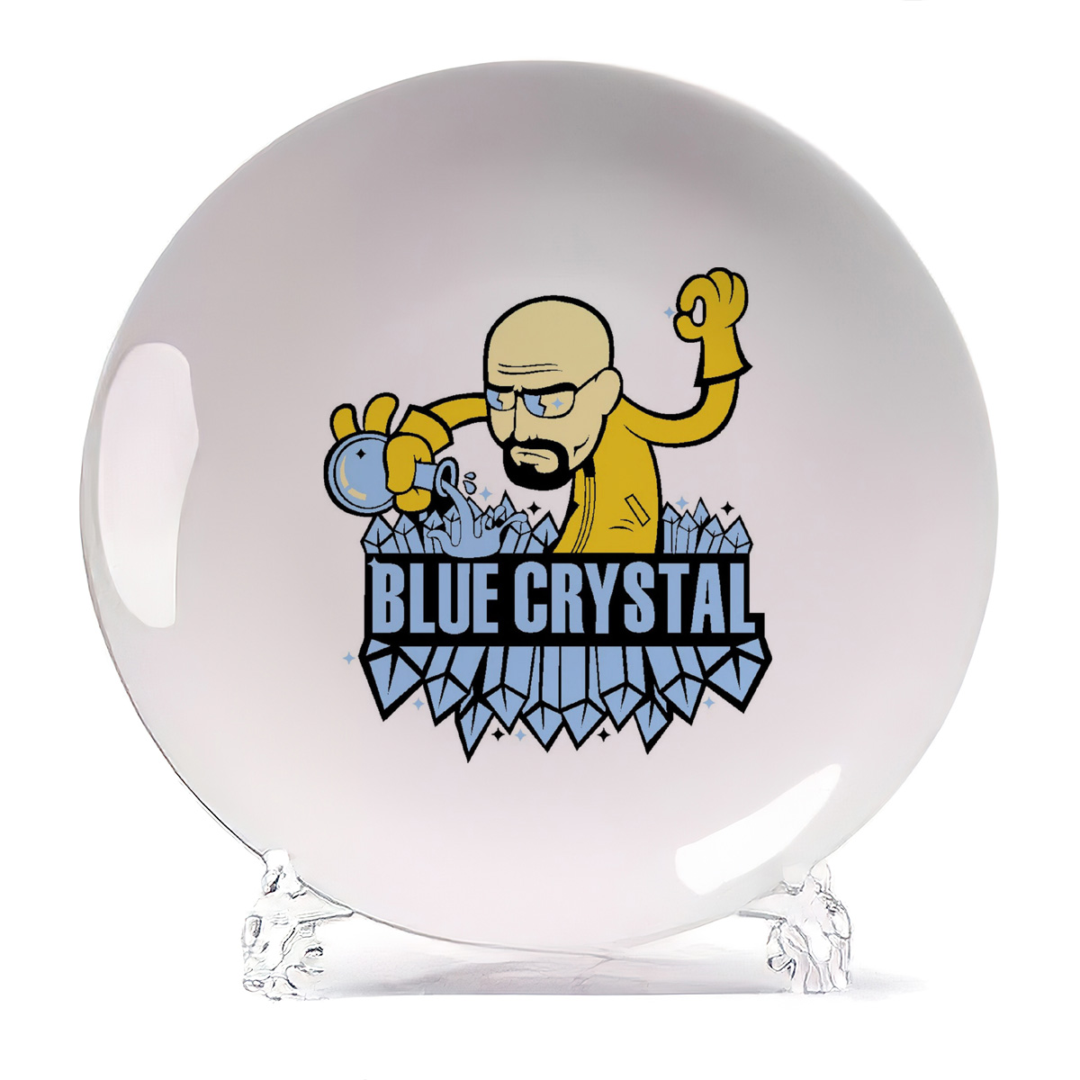 

Тарелка CoolPodarok Blue crystal, Blue crystal