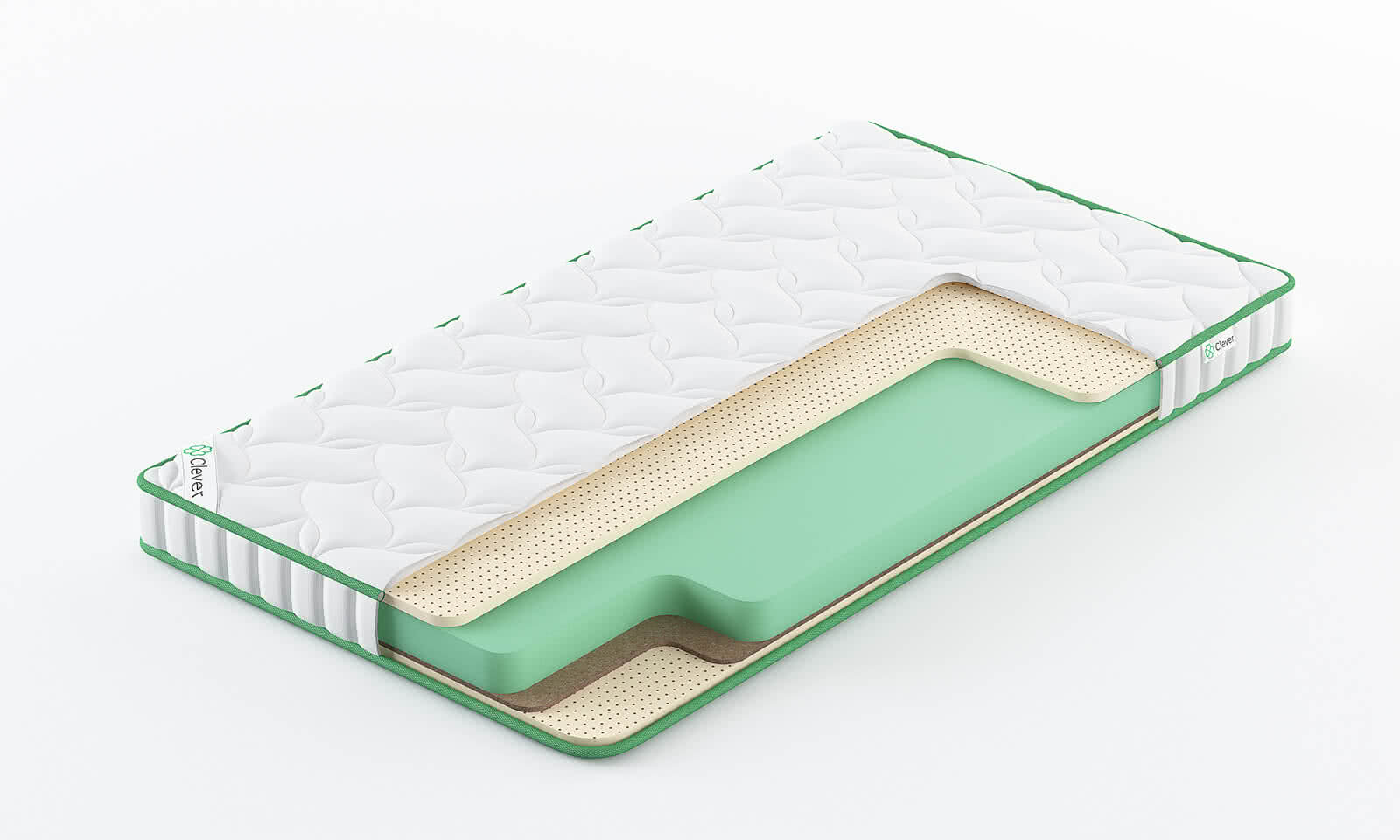 

Матрас Clever Boost Lite 150x205, Белый, CLEVER BOOST LITE
