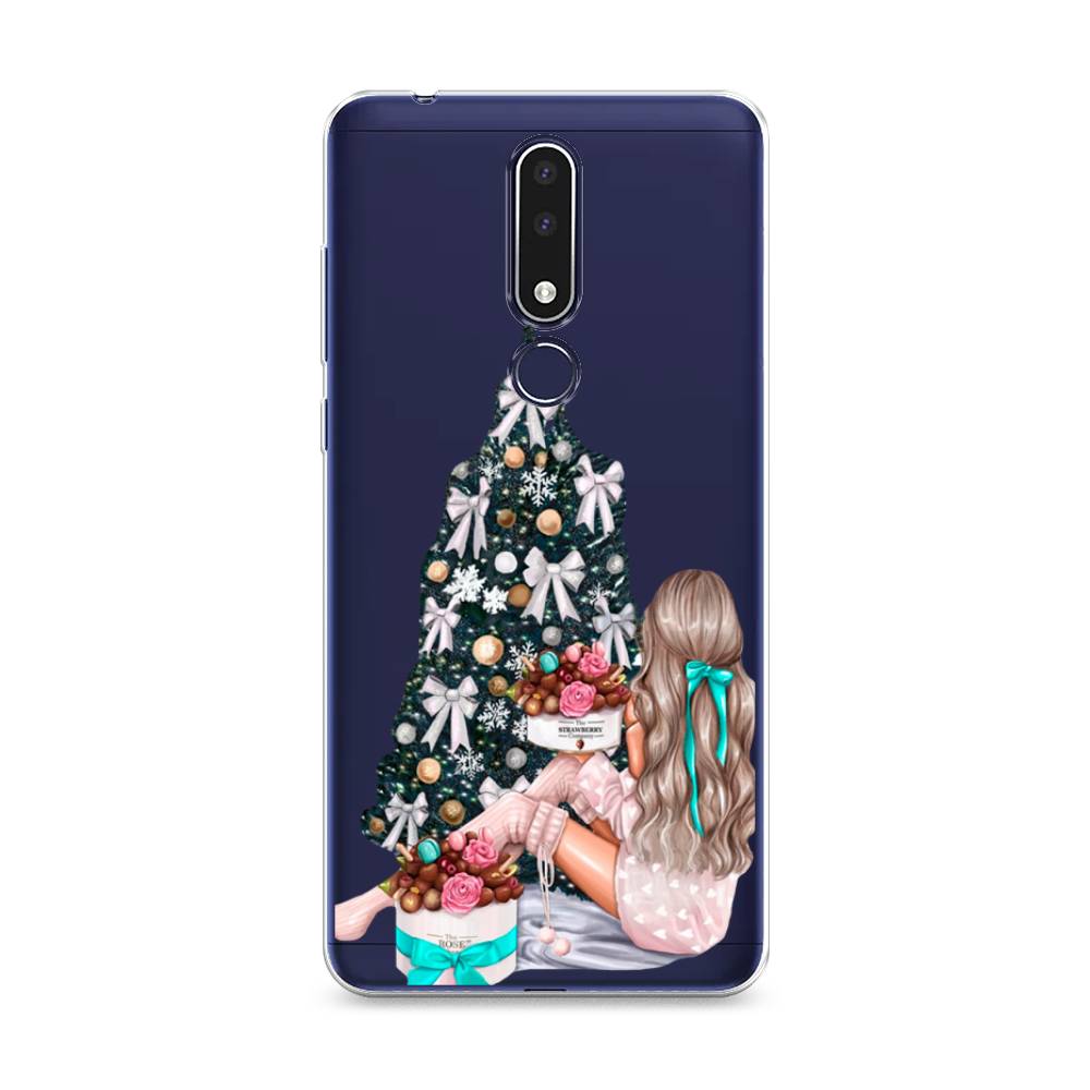

Чехол на Nokia 3.1 Plus "New Year", Зеленый;бежевый;голубой, 122850-5