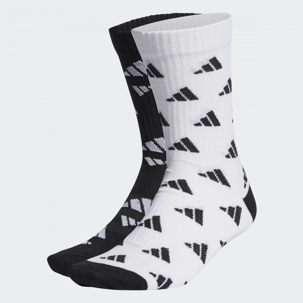 

Комплект носков мужских Adidas Crew Aop 2Pp черных 45-46, Crew Aop 2Pp