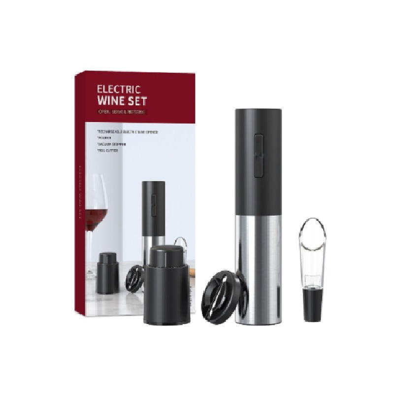 

Набор сомелье с электрическим штопором для вина Electric Wine Set 00117599 на батарейках, 57563