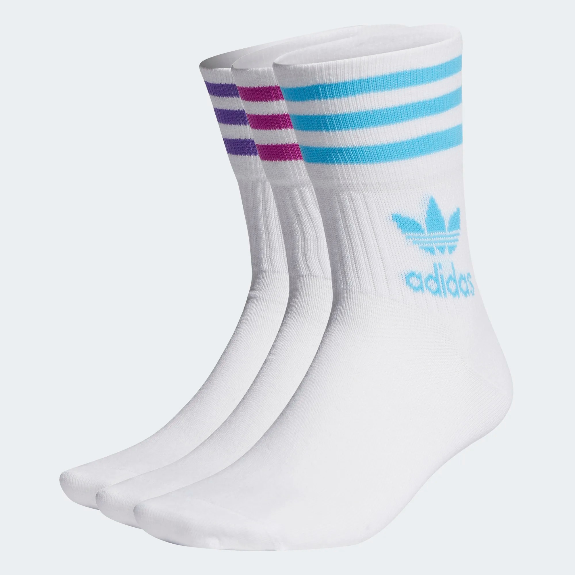 

Комплект носков мужских Adidas Mid Cut Crew Socks белых 45-47, Mid Cut Crew Socks