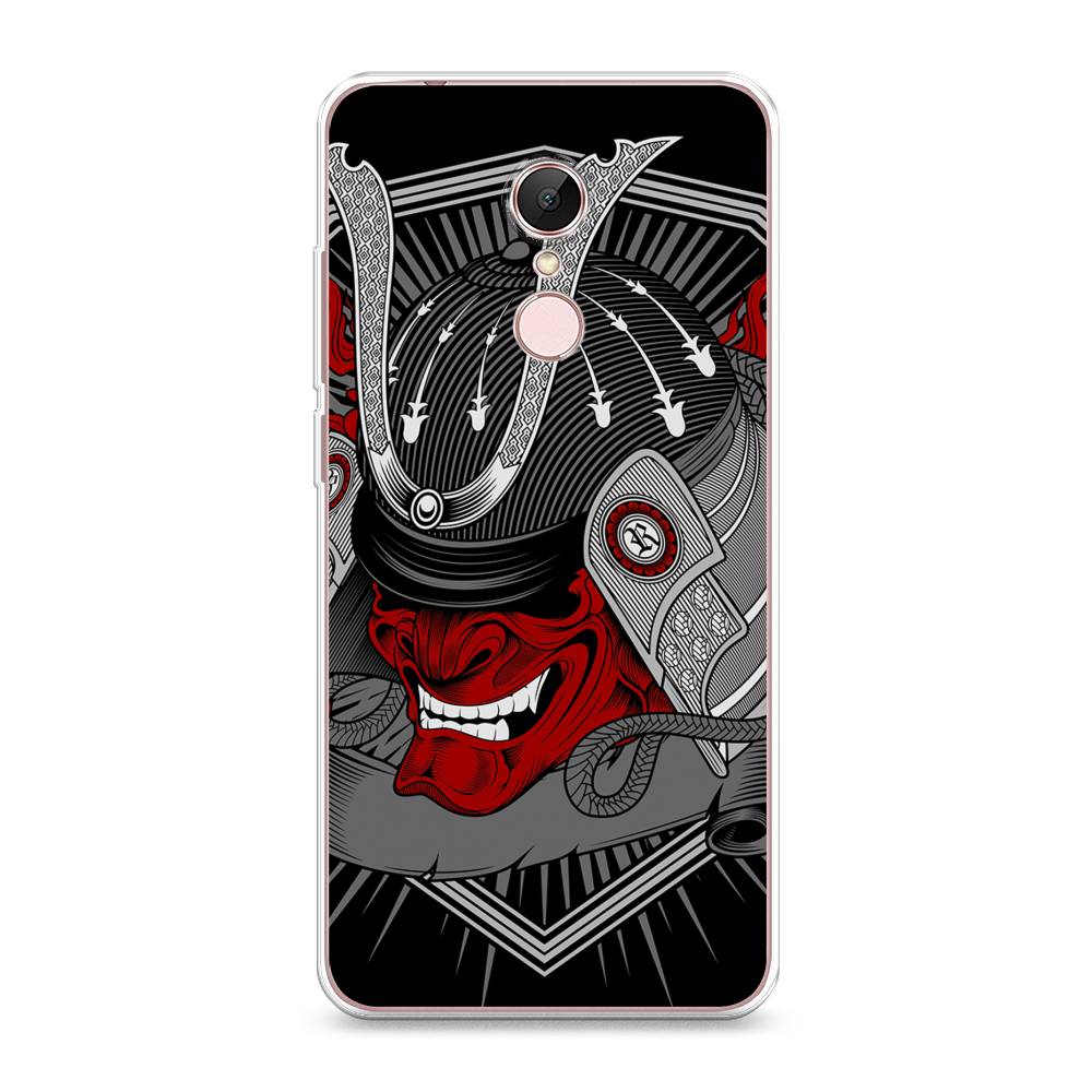 

Чехол на Xiaomi Redmi 5 "Красная маска самурая", Белый;красный;черный, 33050-4