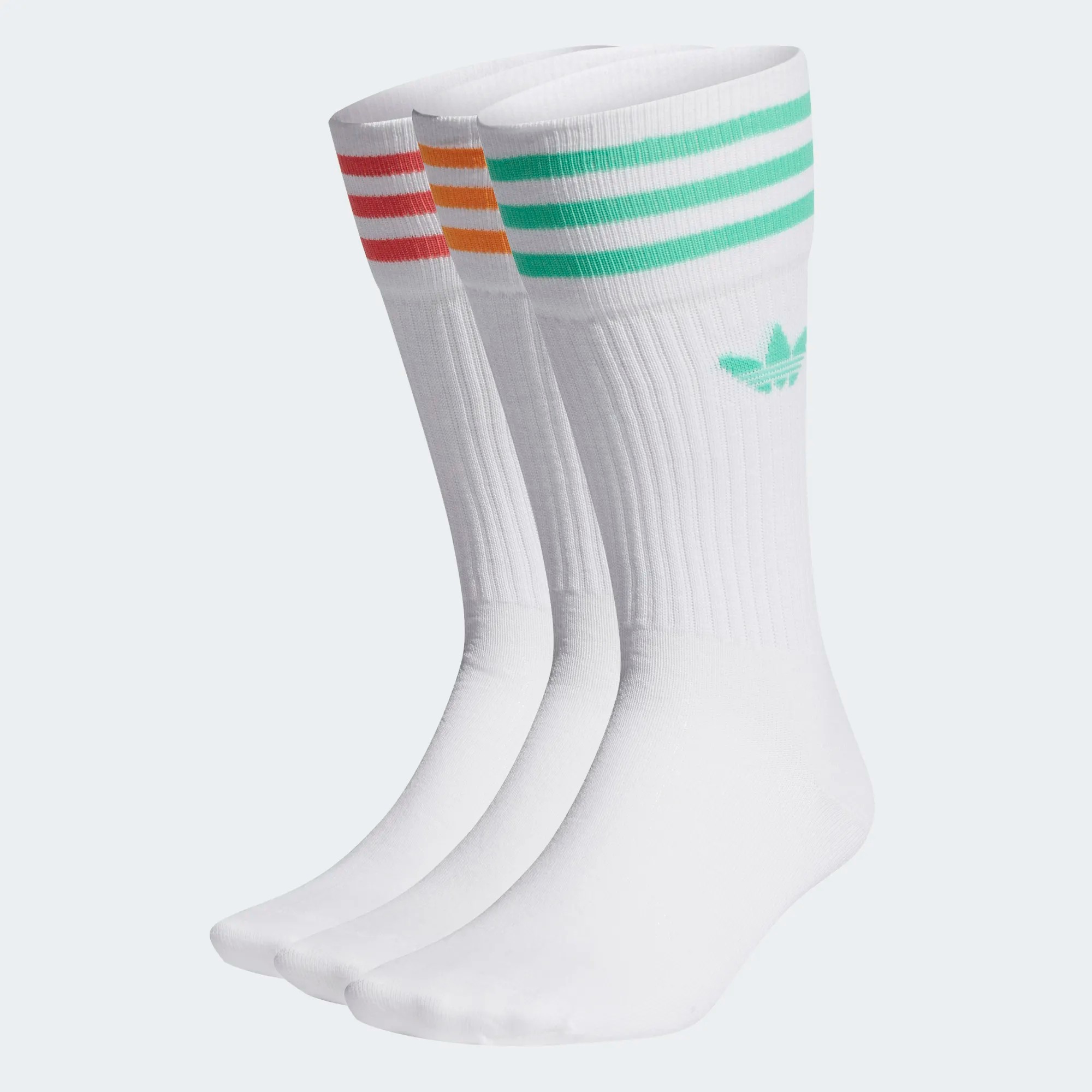 фото Комплект носков мужских adidas solid crew socks белых 43-46