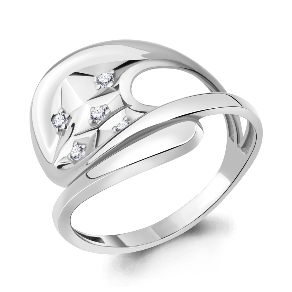 

Кольцо из серебра р. 17,5 AQUAMARINE 67158А_925_р, 67158А_925_р