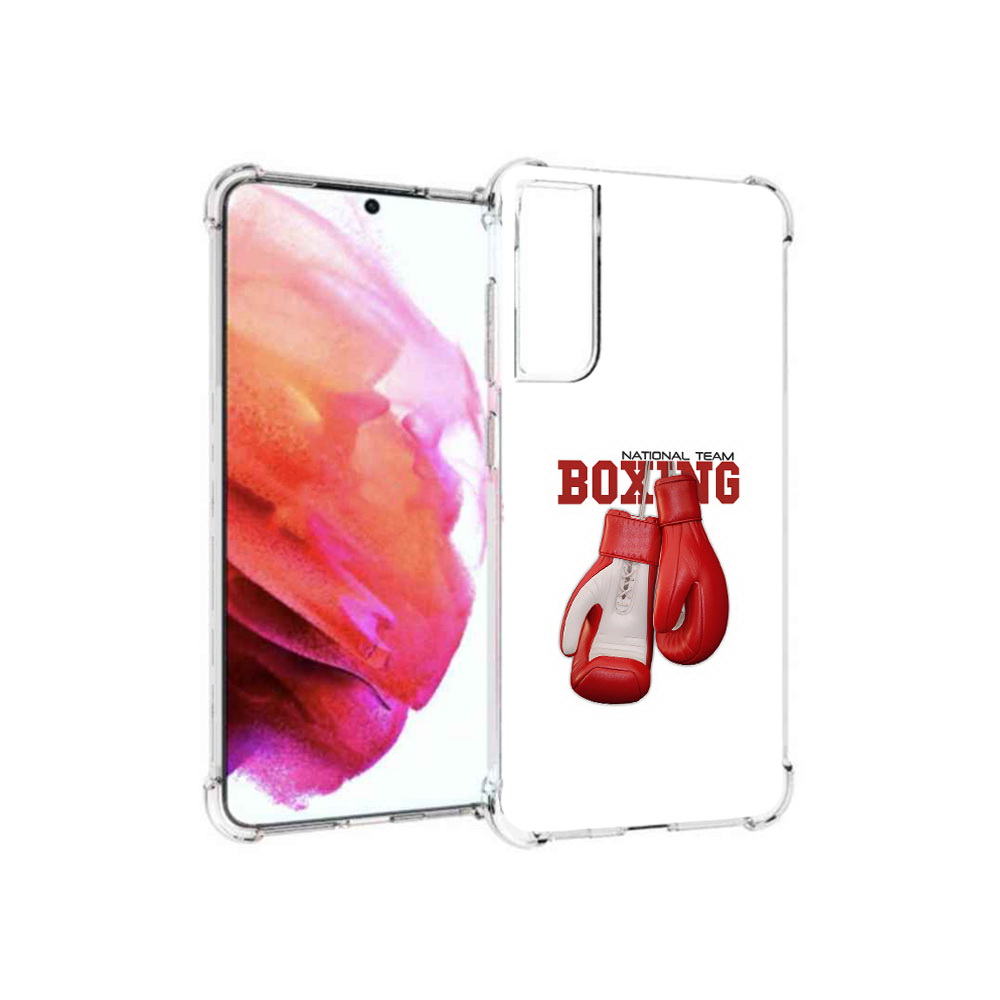 фото Чехол mypads tocco для samsung galaxy s21 fe боксерские перчатки