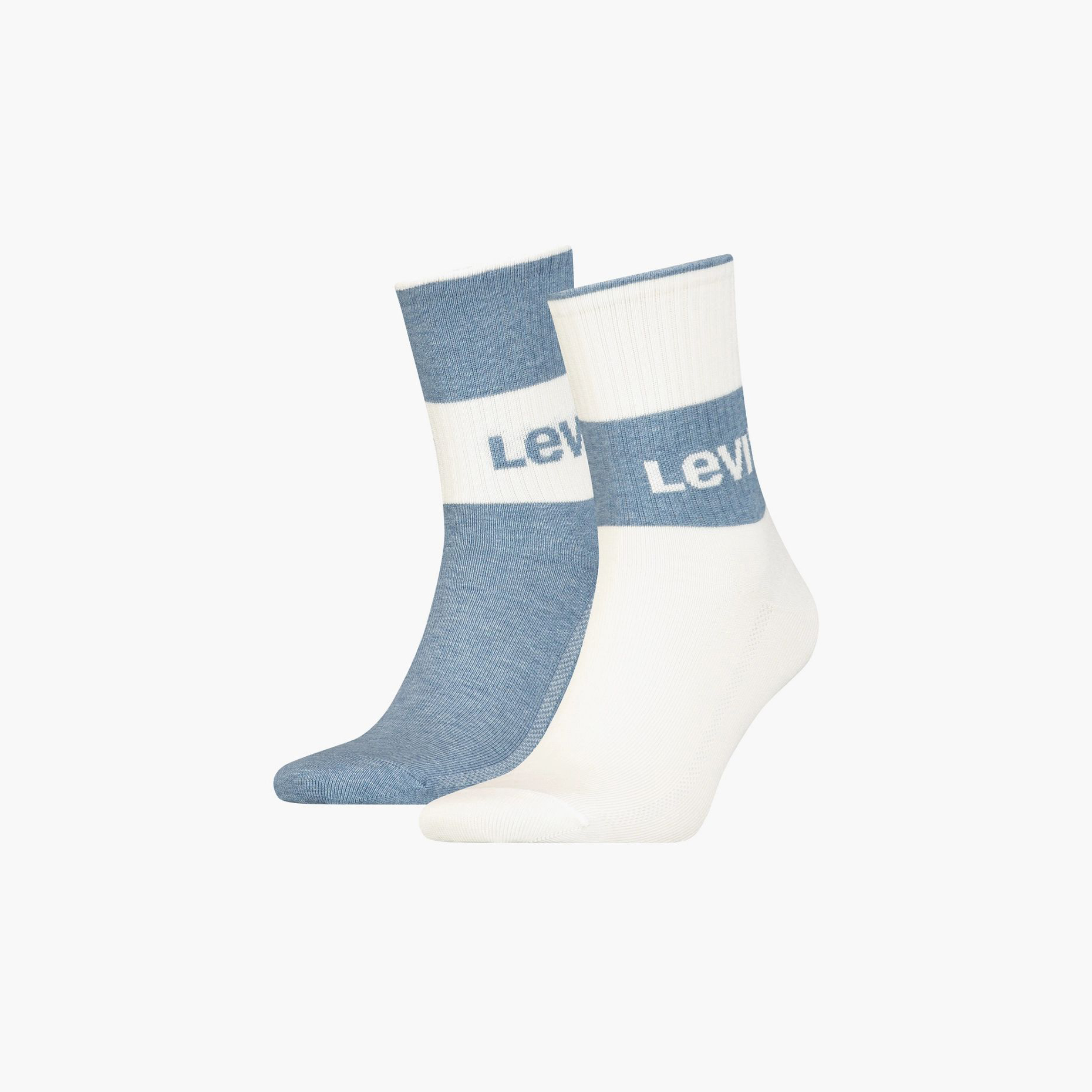 

Комплект носков мужских Levi's Unisex Sustainable Short Cut 2P Socks синих 43-46, Unisex Sustainable Short Cut 2P Socks