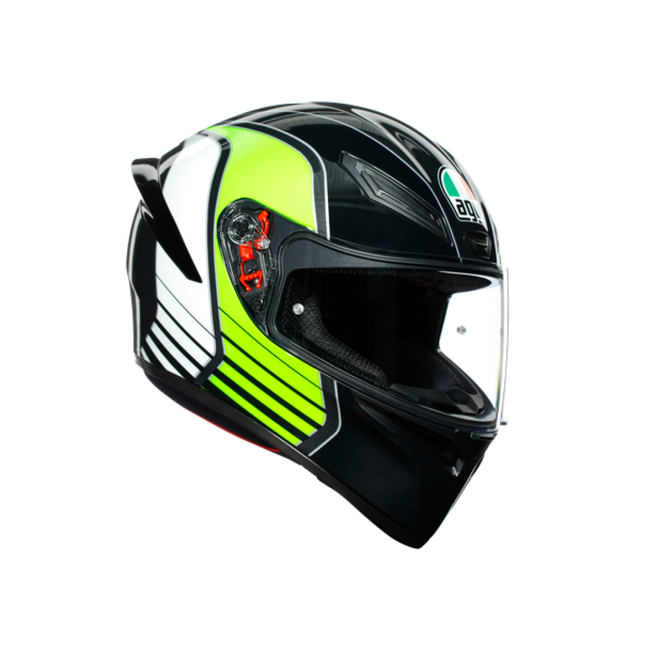 фото Agv шлем agv k-1 multi power gunmetal/white/green xl