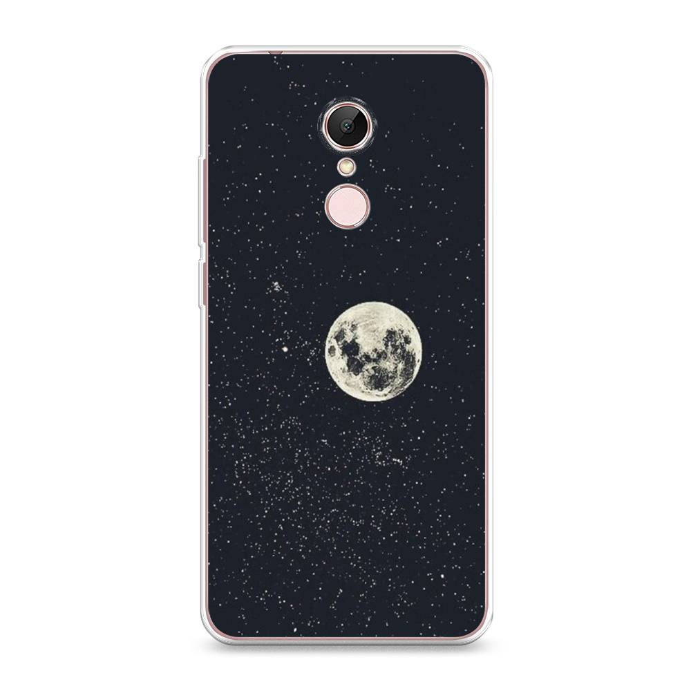 

Чехол на Xiaomi Redmi 5 "Полнолуние", Красный, 33050-2