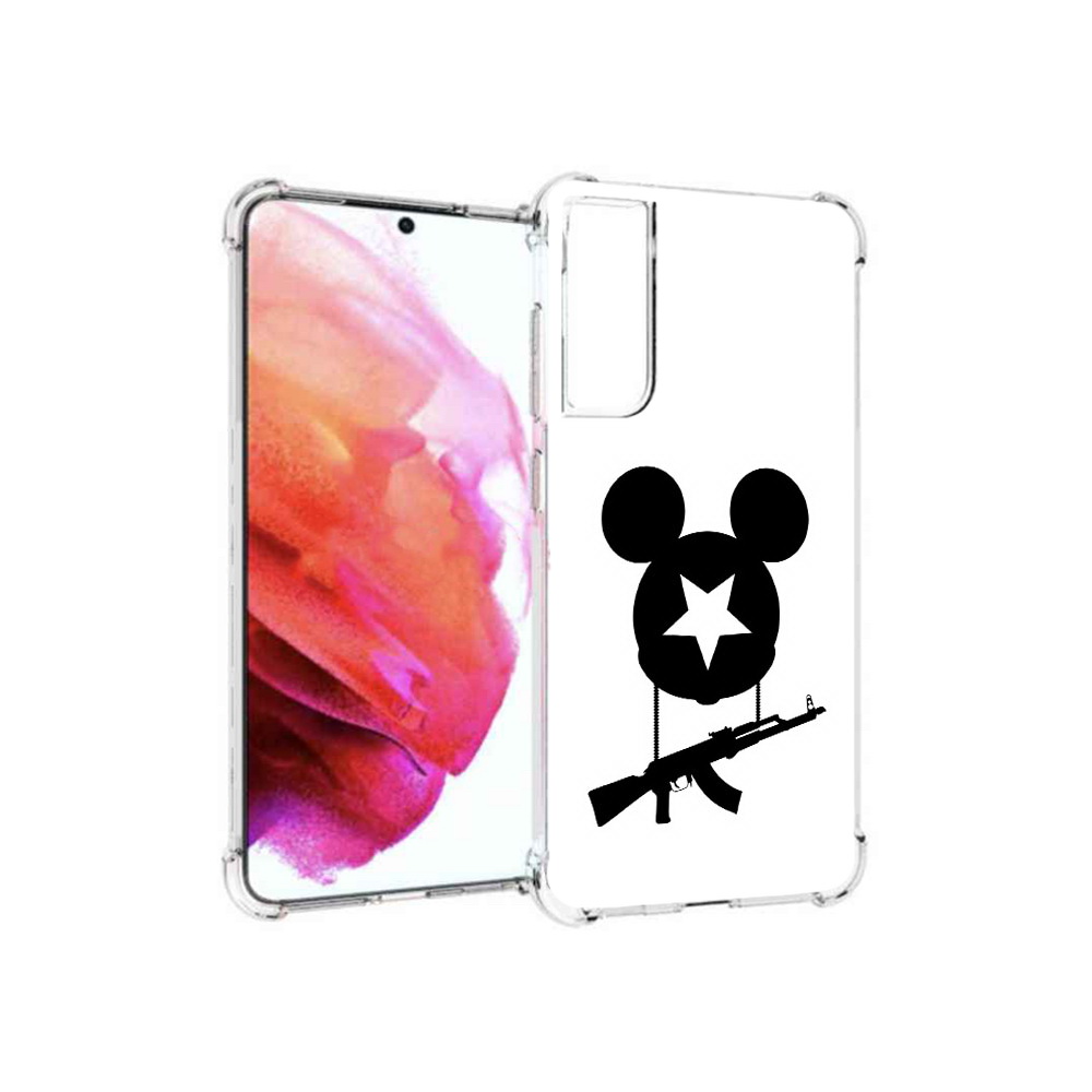 

Чехол MyPads Tocco для Samsung Galaxy S21 FE АК Микки, Прозрачный, Tocco