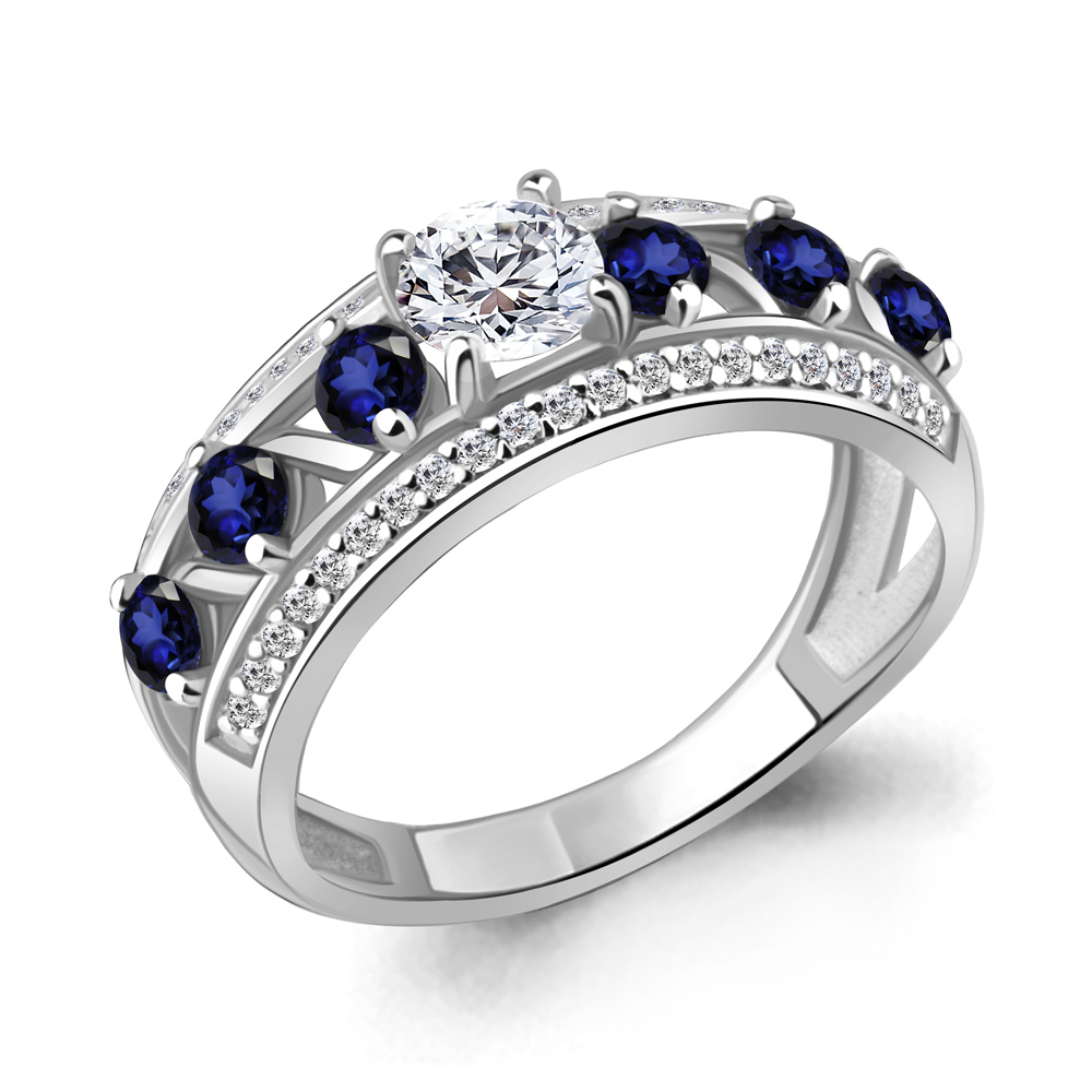 

Кольцо из серебра р. 19,5 AQUAMARINE 64206Б_925_р, 64206Б_925_р