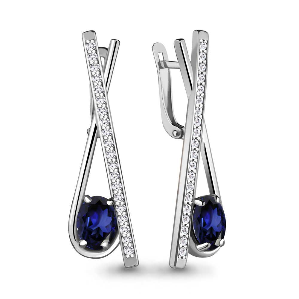 

Серьги из серебра 48468АБ_925_р, 48468АБ_925_р