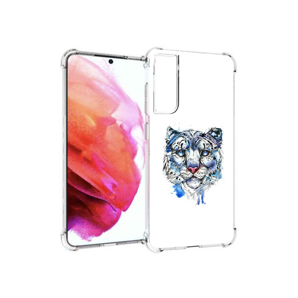 

Чехол MyPads Tocco для Samsung Galaxy S21 FE водяной тигр, Прозрачный, Tocco