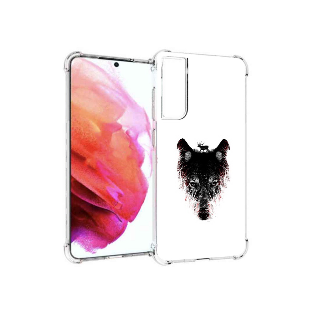 

Чехол MyPads Tocco для Samsung Galaxy S21 FE волк в траве, Прозрачный, Tocco