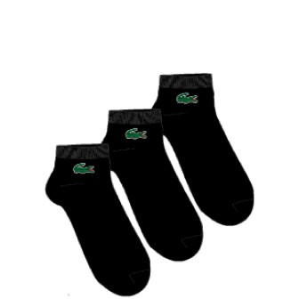 

Комплект носков мужских Lacoste Men'S Sport Low-Cut Socks 3 Pack черных 43-46, Men'S Sport Low-Cut Socks 3 Pack