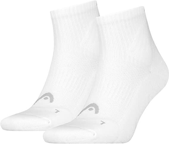 

Комплект носков мужских Head Match Quarter Unisex 2P белых 43-46, Match Quarter Unisex 2P