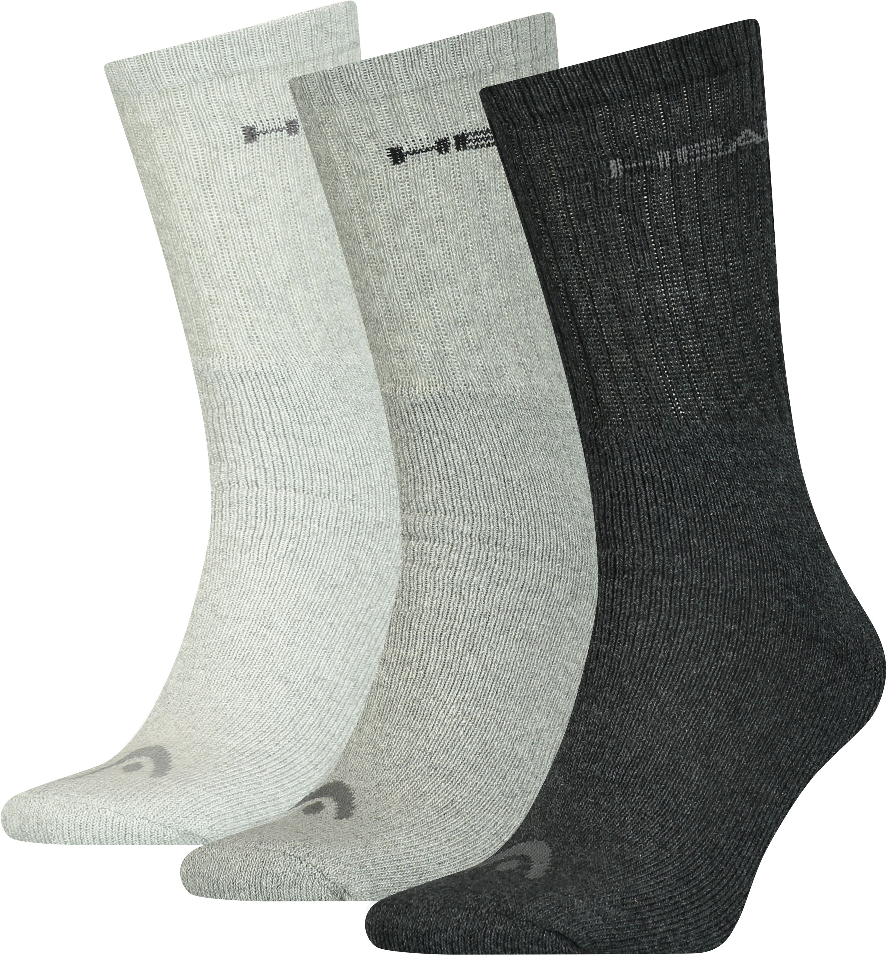 

Комплект носков мужских Head Crew 3P Unisex серых 39-42, Crew 3P Unisex