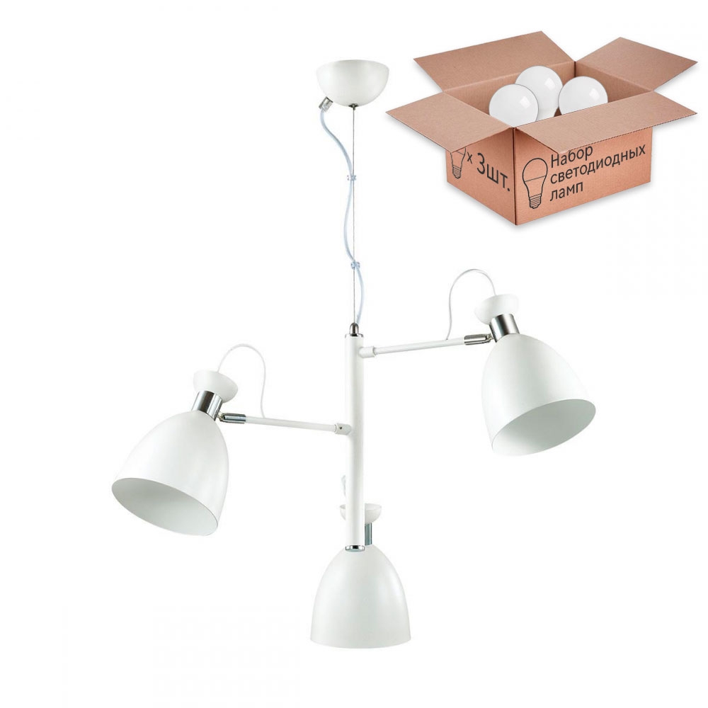 

Люстра с лампочками Lumion Kizzy 3734/3+Lamps, 3734/3+Lamps