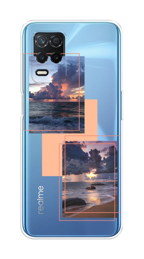 

Чехол на Realme 8 5G/Narzo 30 5G "Sky collage", Розовый;прозрачный;синий, 257050-1