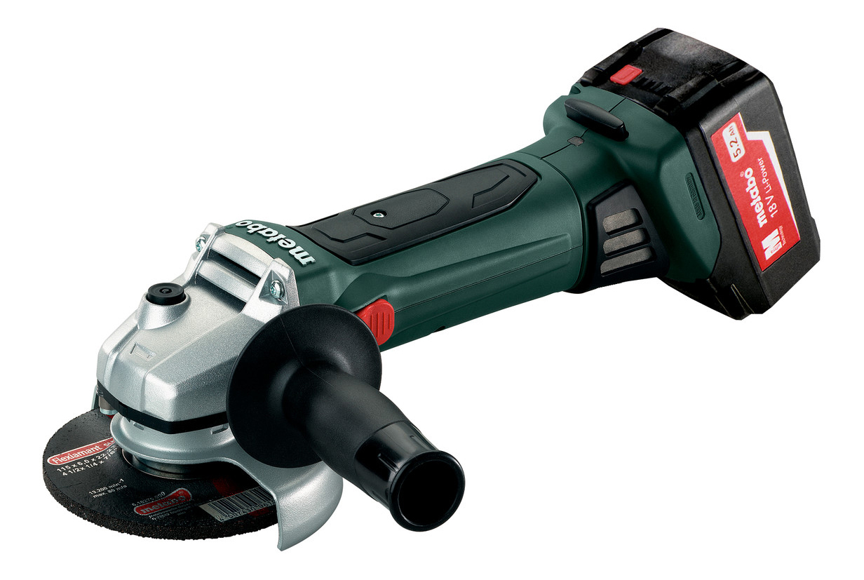 

Акк. угловая шлифовальная машина Metabo W 18 LTX 125 602174650, W 18 LTX 125