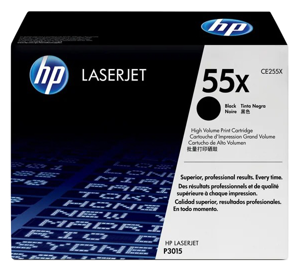 

Картридж для лазерного принтера HP 55Х (CE255X) черный, оригинал, 55Х Black (CE255X)
