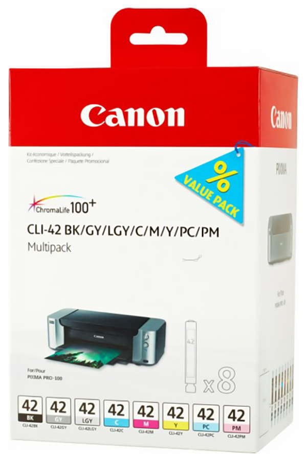 фото Картридж для струйного принтера canon cli-42 (6384b010) цветной, оригинал