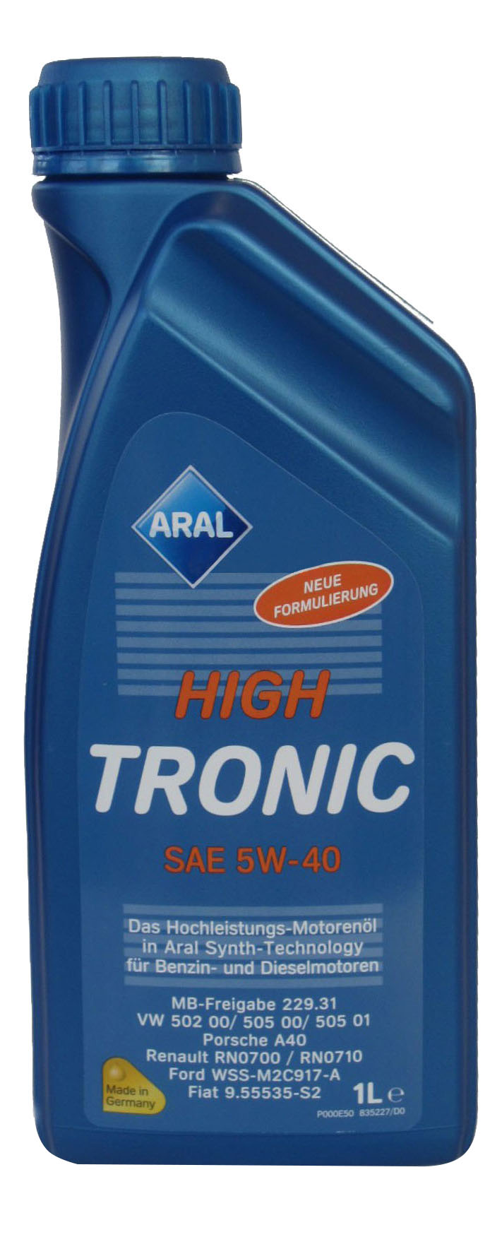 фото Моторное масло aral hightronic 5w-40 1л