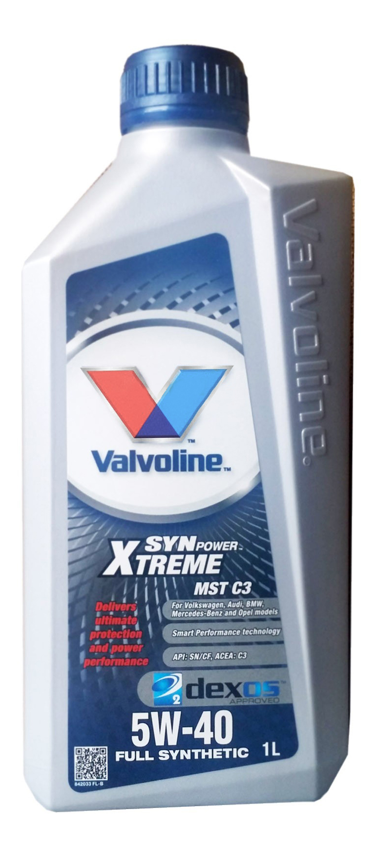 фото Моторное масло valvoline synpower xtreme mst c3 5w40 1 л