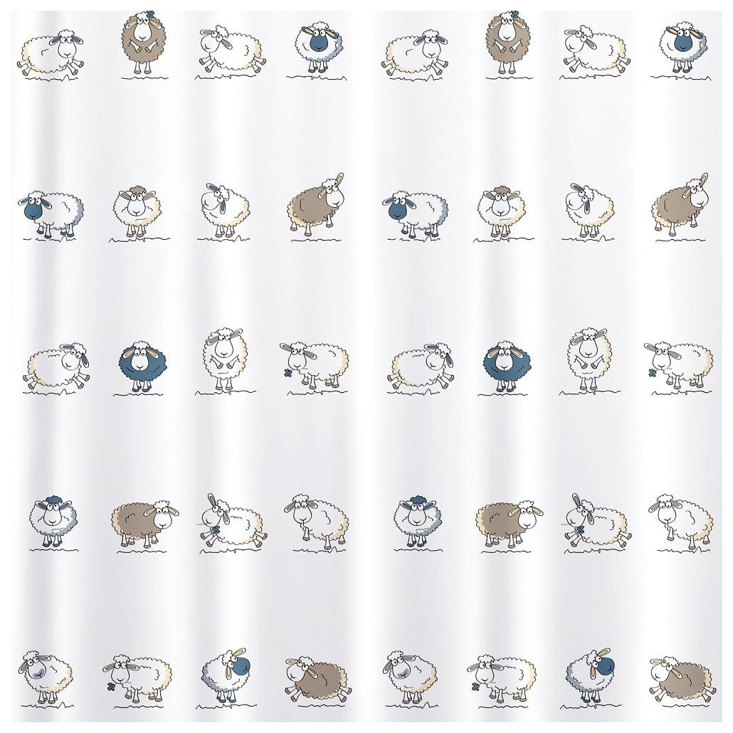 Штора для ванной Tatkraft Funny Sheep 180x180