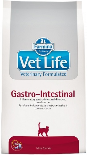 фото Сухой корм для кошек farmina vet life gastrointestinal, при болезнях жкт, курица, 0,4кг