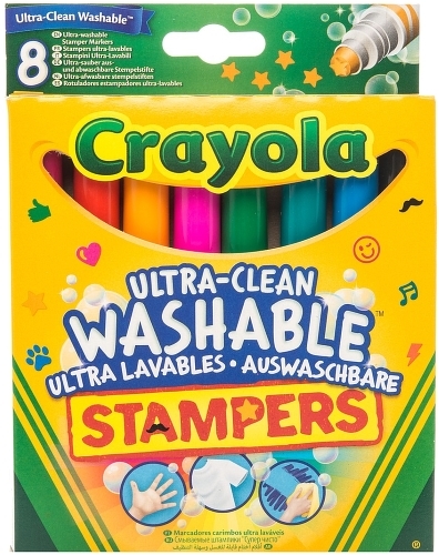 фото Набор мини-штампов crayola супер чисто 8 шт