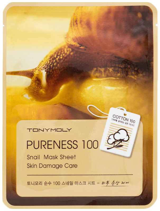 

Маска для лица Tony Moly Pureness 100 Snail Mask Sheet 21 мл, pureness 100 Snail Mask Sheet