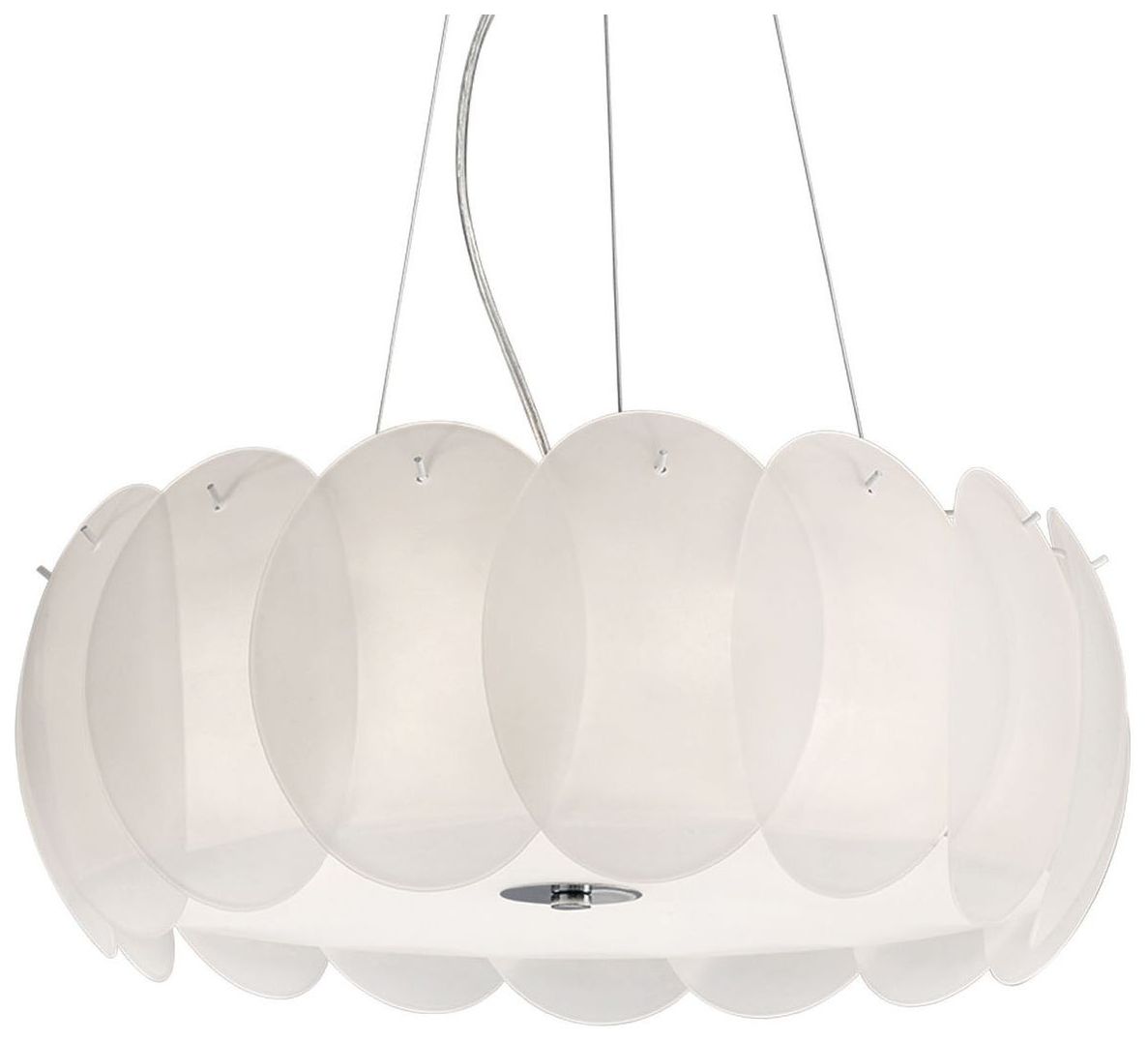 фото Подвесной светильник ideal lux ovalino sp8 bianco