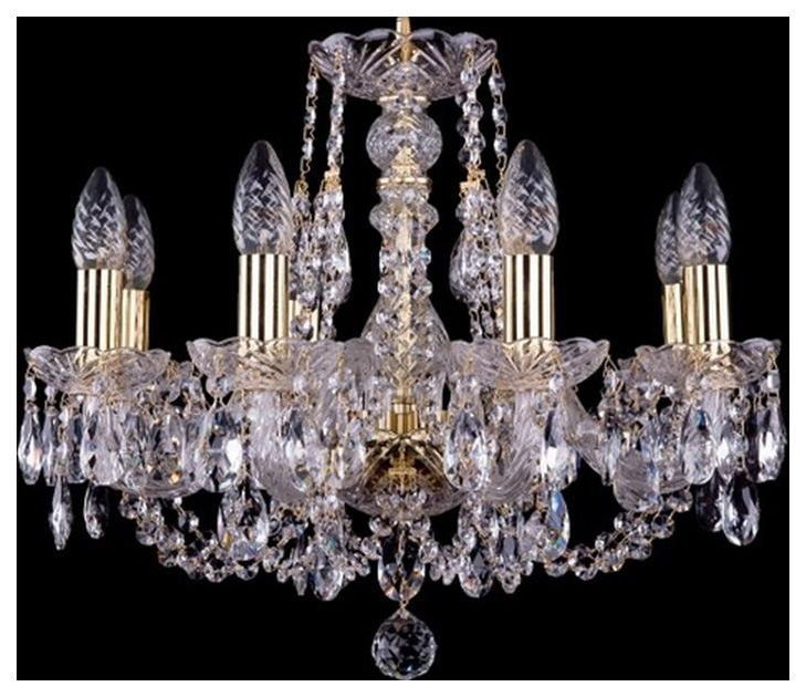 фото Люстра подвесная bohemia ivele crystal 1406/8/160/g