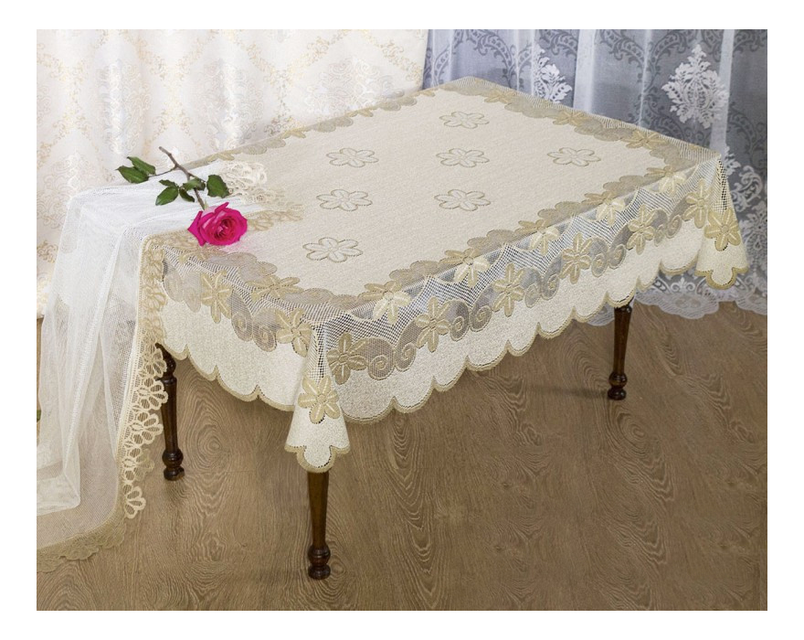 

Скатерть Haft Sharyn 120 х 160 см кремово-золотой, sharyn 120 х 160 см кремово-золотой
