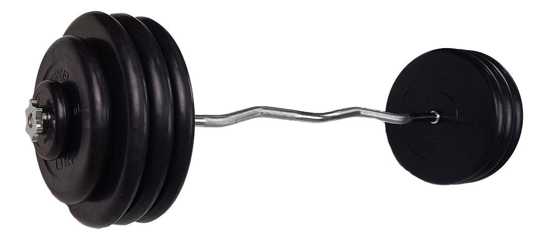 фото Штанга mb barbell, гриф ez-образный 127 см, 130 кг, 25 мм